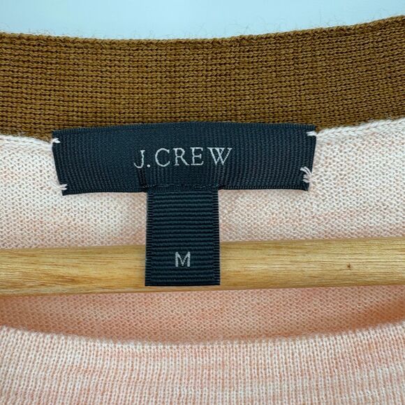 J. Crew Pink and Brown Striped Sweater - Picture 9 of 11